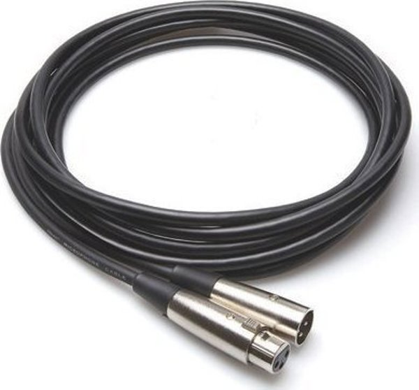 Hosa Καλώδιο Μικροφώνου XLR σε XLR 7.6m, Μαύρο (MCL-125)
