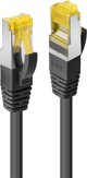 Kabel RJ-45 S/FTP LSZH 1m, czarny, 10 szt.