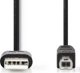 Kabel USB Nedis USB-A - USB-B 2 m Czarny (CCGL60101BK20)