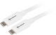 Kabel USB Sharkoon USB-C USB-C 0.5 m bialy