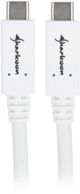 Kabel USB Sharkoon USB-C USB-C 0.5 m bialy