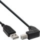Καλώδιο USB InLine USB-A σε USB-B, 0.3m, Μαύρο (34503U)