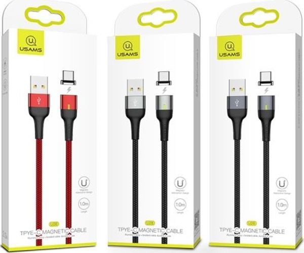 Kabel USB Usams USB-A - USB-C 1 m Srebrny (63733-uniw)