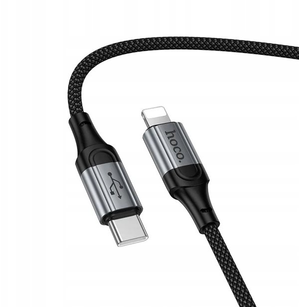Kabel USB C do Lightning Hoco PD 2,4A 1,5 m X121 czarny