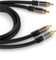Καλώδιο PremiumCord RCA (Cinch) x2 - RCA (Cinch) x2 1.5m μαύρο (kjqccmm015)