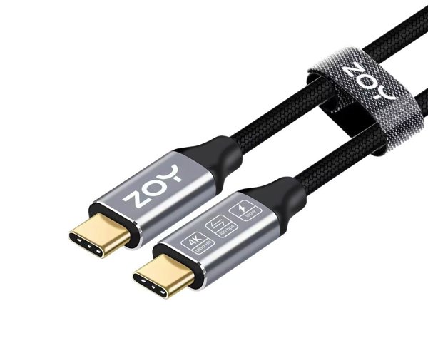 ZOY Καλώδιο USB-C σε USB-C 3.2, 1m, ZCCC1, Λευκό