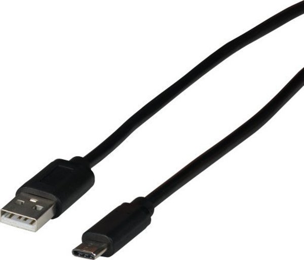 Kabel USB EFB USB-A - USB-C 2 m Czarny (EBUSBC-USB20AK.2)