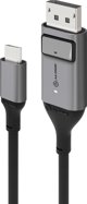 Καλώδιο USB Alogic USB-C σε DisplayPort, 4K 60Hz, 1m, Γκρι