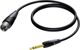 Procab Καλώδιο CLA724/3 Jack 6.3mm Stereo σε XLR Αρσενικό 3m Μαύρο