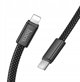 Καλώδιο USB C σε USB C Hoco 3A 60W, επίπεδο, 1 μέτρο, λευκό