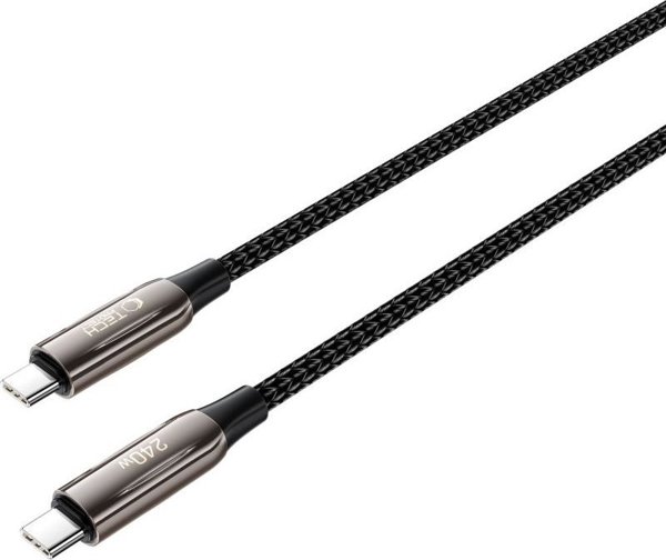 Καλώδιο USB Tech-Protect USB-C σε USB-C 1m Μαύρο