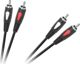 Καλώδιο CABLETECH RCA (Cinch) x2 - RCA (Cinch) x2 1m μαύρο (KPO4001-1.0)