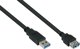 Καλώδιο USB Alcasa USB-A σε USB-A 1m, Μαύρο (UK30P-ASA-010S)
