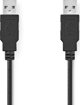 Kabel USB Nedis USB-A - USB-A 1 m Czarny (CCGL60000BK10)