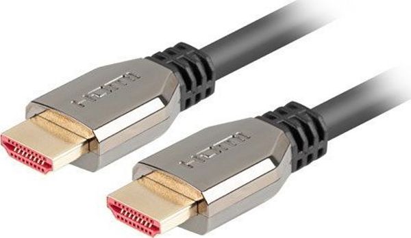 Καλώδιο Lanberg HDMI 2.1 - HDMI 1.8m, Ultra High Speed, 8K 60Hz, 48Gb/s, Μαύρο (CA-HDMI-30CU-0018-BK)