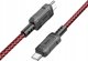 Kabel USB Hello Case USB-C - USB-C 1 m Czerwono-czarny (GSMA0281)