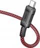 Kabel USB Hello Case USB-C - USB-C 1 m Czerwono-czarny (GSMA0281)