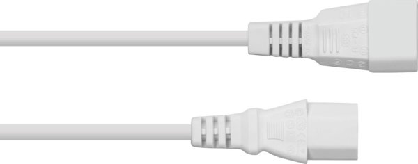 Καλώδιο τροφοδοσίας Alcasa Kabelmeister SK1430-W030 Λευκό 3 m IEC C14 IEC C13
