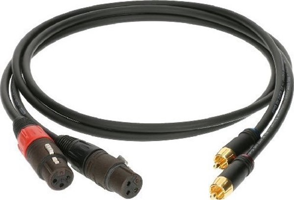 Klotz Καλώδιο Ήχου XLR Female σε RCA Cinch, 0.6m, Μαύρο