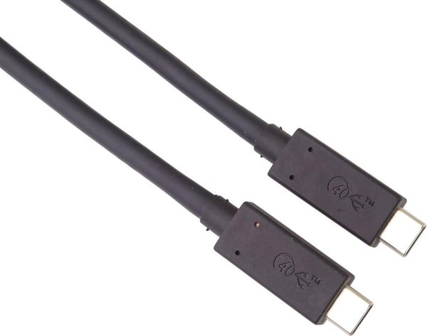 PremiumCord Καλώδιο USB-C σε USB-C 0.8m, Μαύρο (ku4cx08bk)