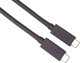 PremiumCord Καλώδιο USB-C σε USB-C 0.8m, Μαύρο (ku4cx08bk)