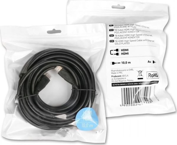 Kabel TB Print HDMI - HDMI 15m czarny (AKTBXVH120G15MB)