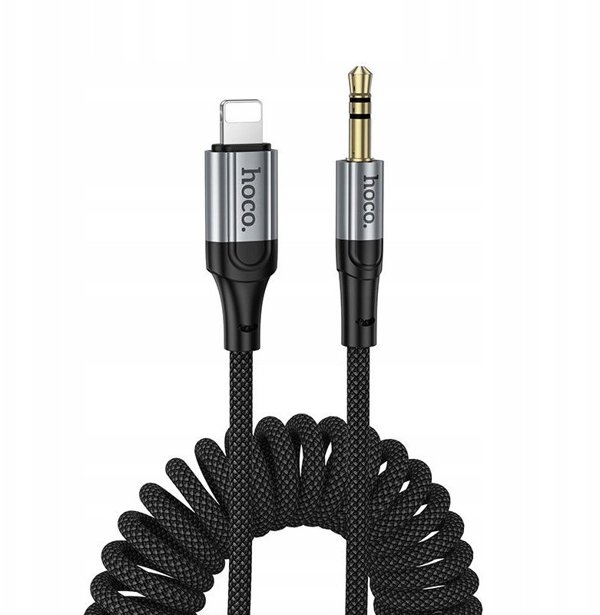 Kabel AUX Jack 3,5 mm do Lightning Hoco 1,5 m UPA33A czarny