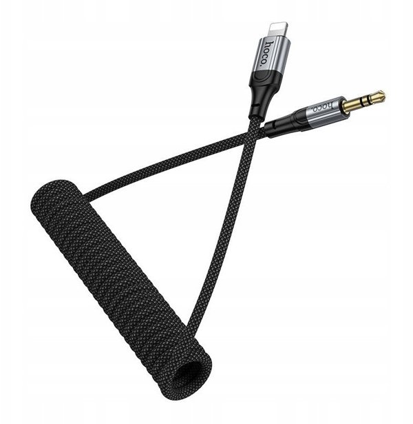 Kabel AUX Jack 3,5 mm do Lightning Hoco 1,5 m UPA33A czarny