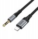 Kabel AUX Jack 3,5 mm do Lightning Hoco 1,5 m UPA33A czarny