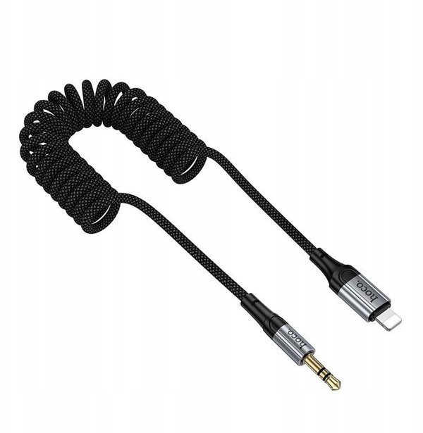Kabel AUX Jack 3,5 mm do Lightning Hoco 1,5 m UPA33A czarny