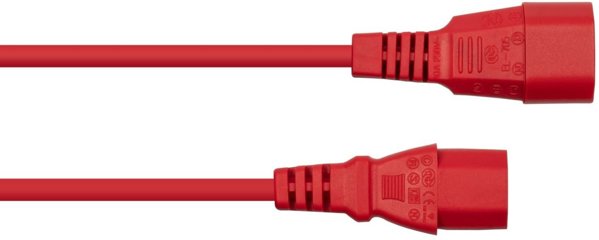 Kabelmeister SK1430-R030 Καλώδιο τροφοδοσίας Κόκκινο 3 m IEC C14 IEC C13