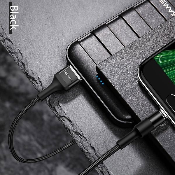 Kabel USB Usams USB-A - microUSB 1.2 m Czarny (SJ224USB01)