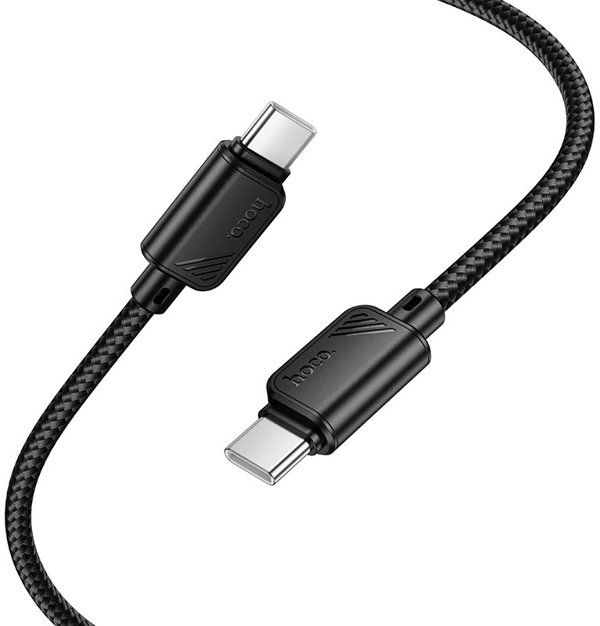 Kabel USB C do USB C Hoco 3A 60W 1 m X113 czarny