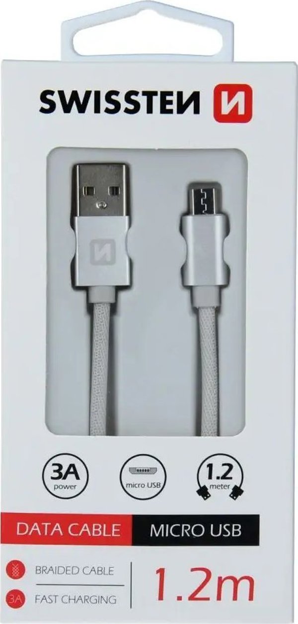 Kabel USB Swissten USB-A - micro-B 1.2 m Zloty (71522204)