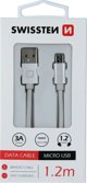 Kabel USB Swissten USB-A - micro-B 1.2 m Zloty (71522204)