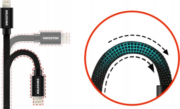 Kabel USB Swissten USB-A - micro-B 1.2 m Zloty (71522204)