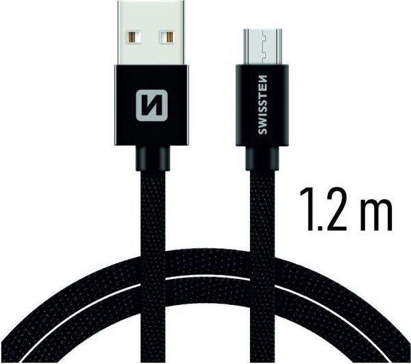 Kabel USB Swissten USB-A - micro-B 1.2 m Zloty (71522204)