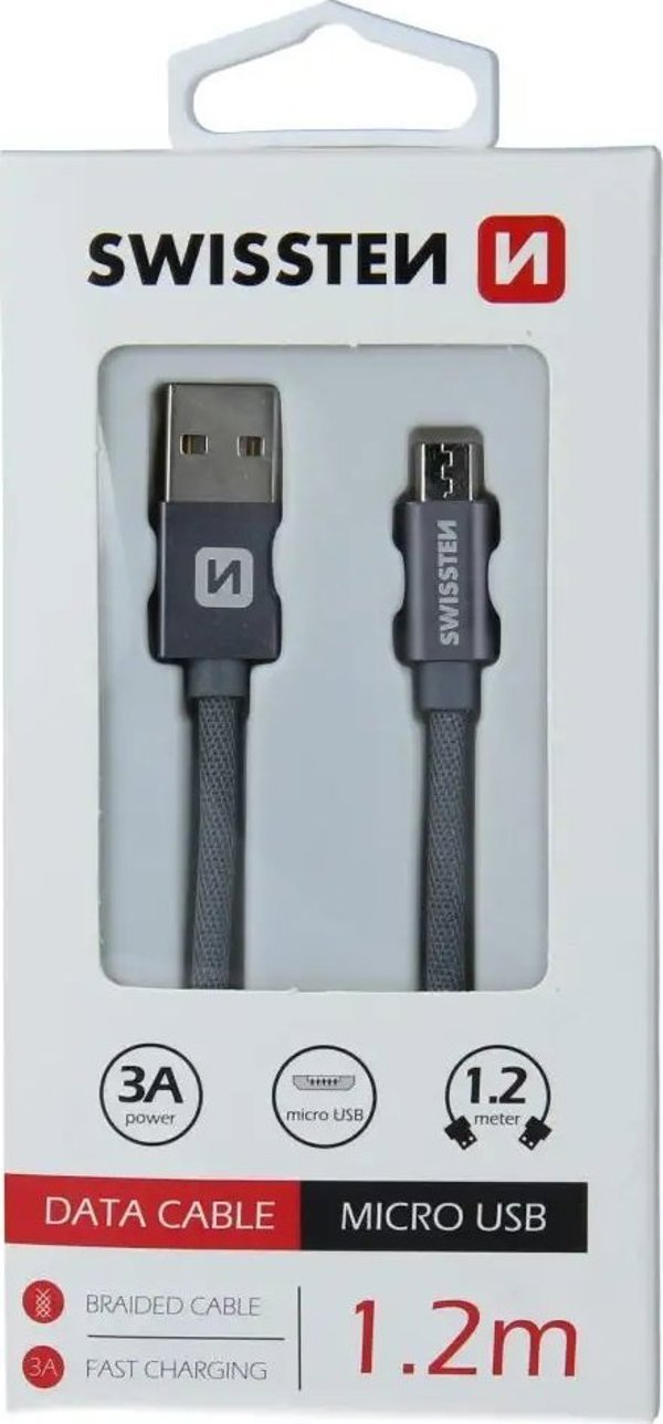 Kabel USB Swissten USB-A - micro-B 1.2 m Zloty (71522204)