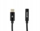 Kabel USB Accura Accura USB-C - miniJack czarny M/F