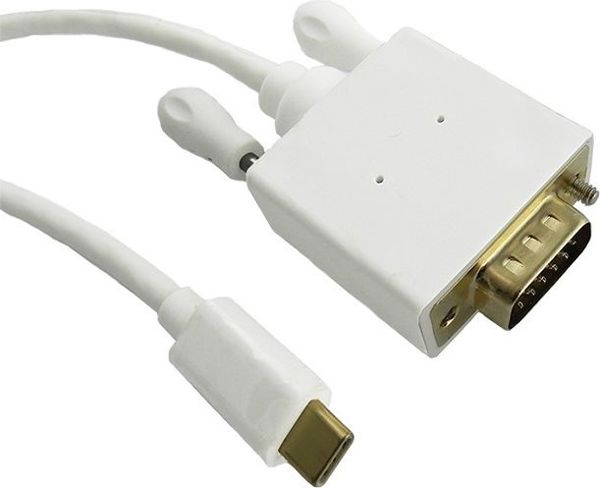 Kabel USB Qoltec USB-C - D-Sub (VGA) 2 m Bialy