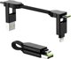 Καλώδιο USB Rolling Square inCharge X, USB-C σε Micro-USB, Μαύρο