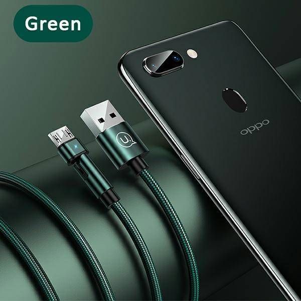 Καλώδιο Usams U60 USB-A σε microUSB 2A Fast Charging 1m Πράσινο