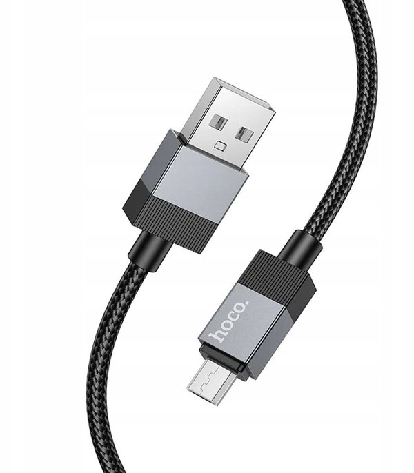 Kabel USB A do Micro USB Hoco 2,4A 1 m X110 czarny
