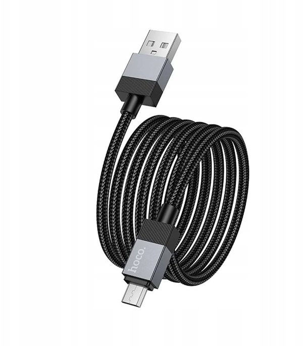 Kabel USB A do Micro USB Hoco 2,4A 1 m X110 czarny