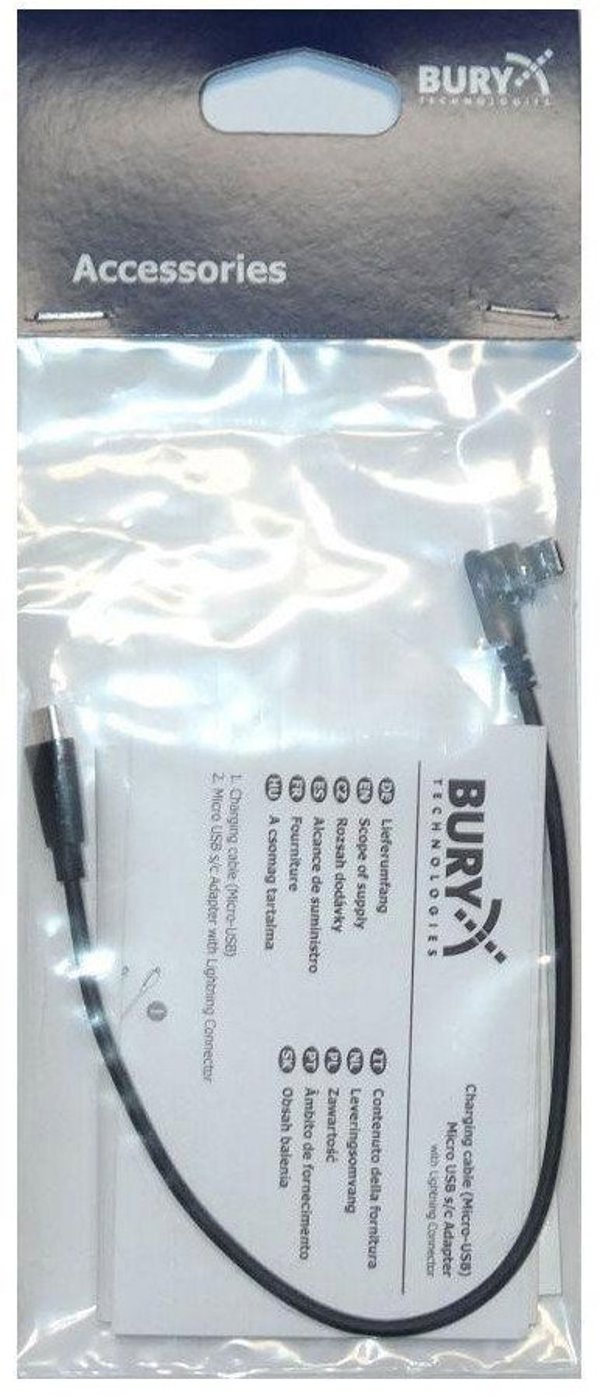 Bury Προσαρμογέας Micro USB σε Apple Lightning - Καλώδιο Φόρτισης για iPhone/iPad 11648384