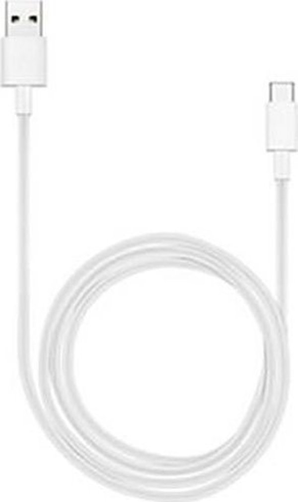 Huawei Καλώδιο Φόρτισης & Μεταφοράς Δεδομένων USB-A σε USB-C 1m, Λευκό