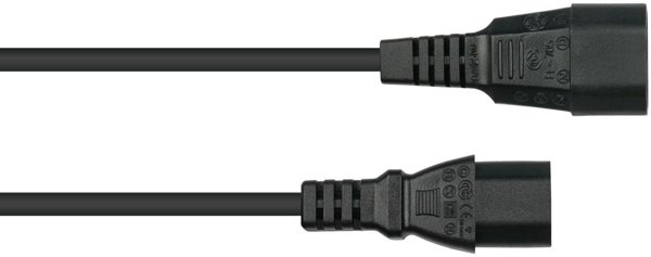 Kabelmeister SK0130-S018 kabel zasilajace Czarny 1,8 m Wtyczka zasilajaca typu E+F IEC C13