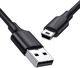 Ugreen Καλώδιο USB-A σε miniUSB US132 1.5m Μαύρο - Φόρτιση και Μεταφορά Δεδομένων