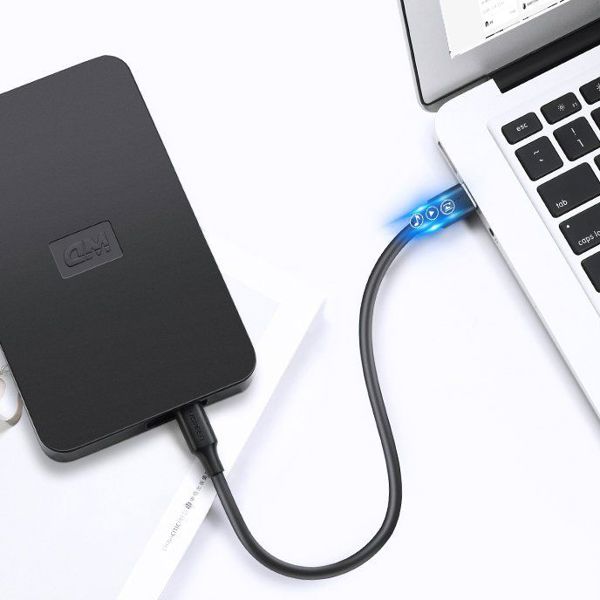 Ugreen Καλώδιο USB-A σε miniUSB US132 1.5m Μαύρο - Φόρτιση και Μεταφορά Δεδομένων