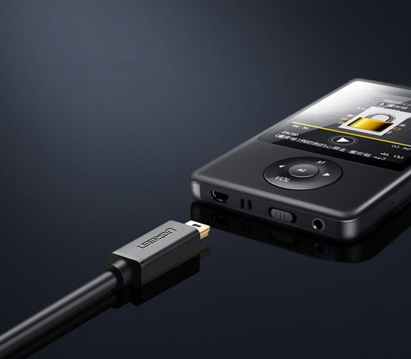 Ugreen Καλώδιο USB-A σε miniUSB US132 1.5m Μαύρο - Φόρτιση και Μεταφορά Δεδομένων